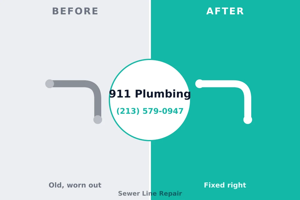 Before and after: plumbing repair Sand Lake, MI